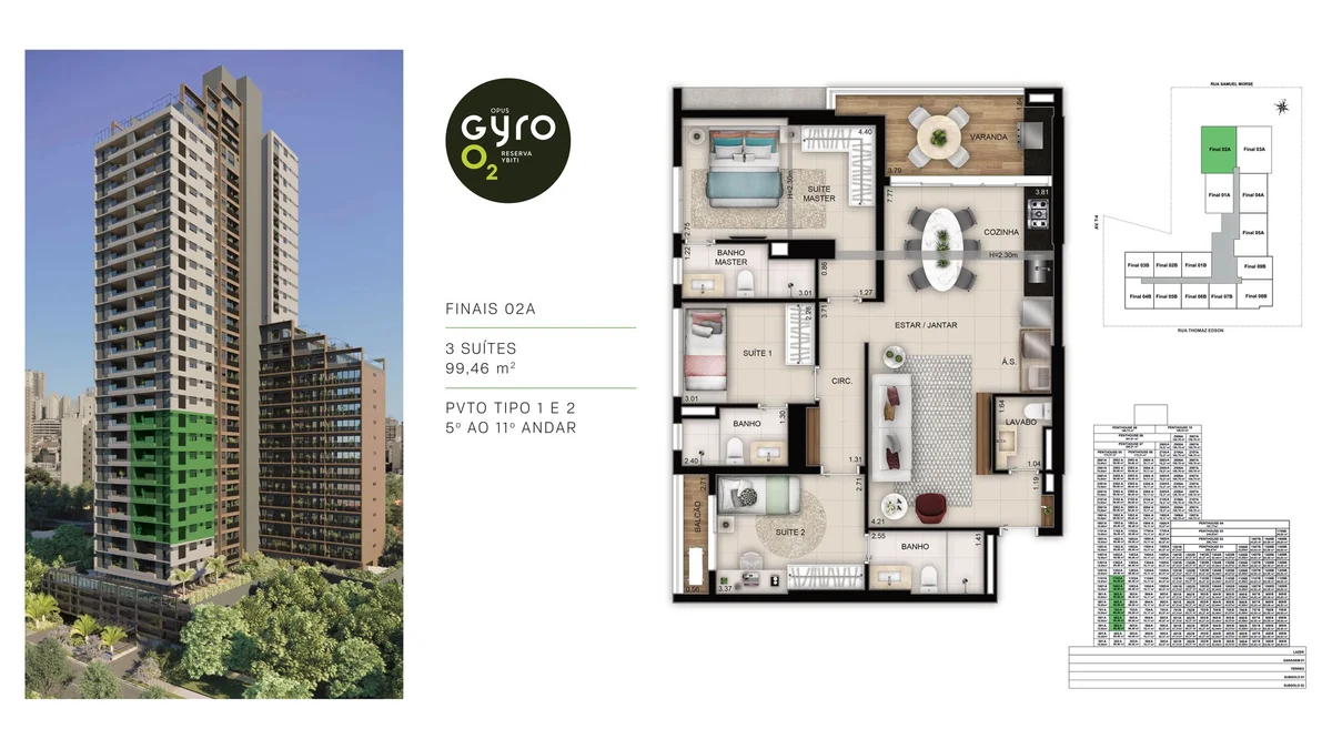 Planta 3 suites — Opus Gyro O2