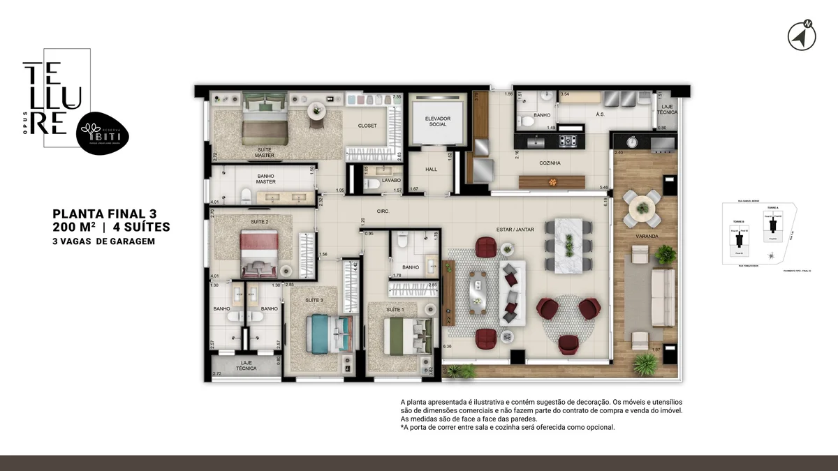 Planta 200m2 — Opus Tellure